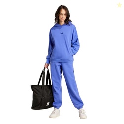 ADIDAS WOMEN'S ALL SZN FLEECE LOOSE PANTS, SEMI COBALT BLUE, XX-SMALL
