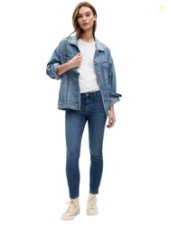 GAP Womens Mid Rise Favorite Jegging Jeans, Dark Indigo, 25-SHR