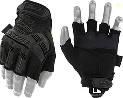 MECHANIX WEAR M-PACT FINGERLESS TACTICAL IMPACT RESISTANT GLOVES - IMPACT PROTECTION & VIBRATION ABSORPTION - HEAVY DUTY - MACHINE WASHABLE - X-LARGE - COVERT BLACK
