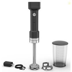 KitchenAid Go Cordless Hand Blender - battery included, KHBRV71, Black Matte