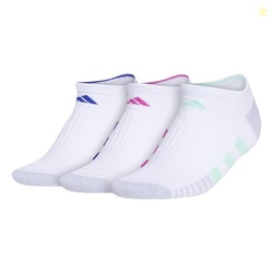 CUSHIONED NO SHOW SOCKS (3-PAIR) ATHLETIC FIT, LOW PROFILE LOOK WITH ARCH COMPRESSION FOR A SECURE FIT