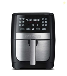 Gourmia 8 Qt Digital Air Fryer GAF826  XL Capacity with 12 One-Touch Presets, Nonstick Dishwasher Safe Basket, Oil-Free Cooking, ETL-Certified, Sleek Black Finish