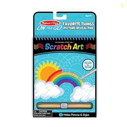Melissa & Doug On The Go Scratch Art Hidden-Picture Pad - Favorite Things