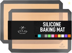 ZULAY KITCHEN SILICONE BAKING MAT SET  2-PACK 