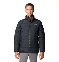 Columbia Mens Powder Lite II Insulated Puffer Jacket, Black, Medium