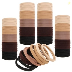 100 Pcs Neutral Tone Hair Ties