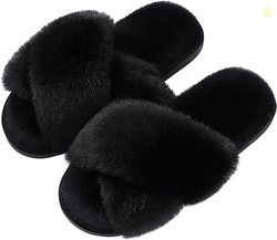 Evshine Women's Fuzzy Slippers