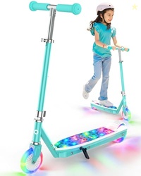 Gyroor KS2 Kids Electric Scooter for Ages 612, Safe 5 MPH Beginner E Scooter with Adjustable Handlebar, LED Lights, Rear Brake,Gyan