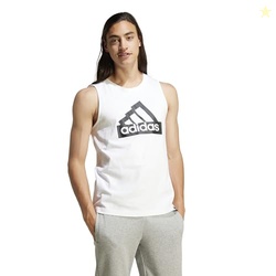 adidas Men's Modern Essentials Tank Top, White, 3X-Large
