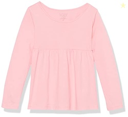 The Children's Placebaby-girlsAnd Toddler Long Sleeve Everyday Casual Knit ShirtBright Pink18-24 Months