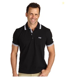 BOSS Mens Paddy Polo Shirt, Black, Small US