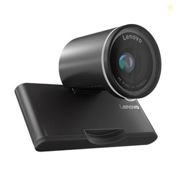 Lenovo 2K Pro Webcam, AI Noise Cancellation and Enhanced Image Quality, 2K Resolution, 4X Digital Zoom, Physical Privacy Shutter, Auto Light Adjustment, Directional Microphone, Teams Certified, Black
