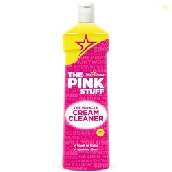 STARDROPS THE PINK STUFF MIRACLE CREAM CLEANER  MULTI-PURPOSE LIQUID CLEANER FOR KITCHENS, BATHROOMS & MORE  REMOVES GREASE, GRIME & LIMESCALE  TOUGH ON STAINS, GENTLE ON SURFACES  500ML