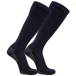 FRANKLIN SPORTS YOUTH-BASEBALL + SOFTBALL SOCKS - NAVY BASEBALL + SOFTBALL KNEE SOCKS FOR KIDS - BOYS + GIRLS TALL SPORTS SOCKS - YOUTH SMALL