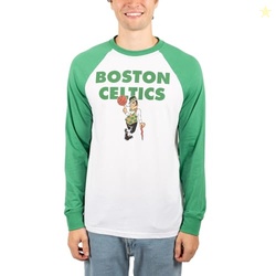 ULTRA GAME NBA MEN'S SUPER SOFT RAGLAN BASEBALL T-SHIRT,BOSTON CELTICS,TEAM COLOR,3X-LARGE