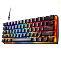 SteelSeries Apex Pro Mini HyperMagnetic Gaming Keyboard  Adjustable Actuation  Compact 60% Form Factor  RGB  PBT Keycaps  USB-C