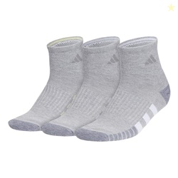 Cushioned Quarter Socks (3-Pair) over the ankle fit with arch compression