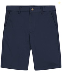 Nautica Boys' School Uniform Warp Knit Short, Navy, 12