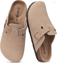 Genuine Suede Clogs for Women Men