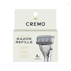 Cremo Razor Refills for Men, Astonishingly Superior Shaving Razors For Men, Compatible with Cremo Razors, 4 Pack