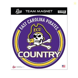 Rico Industries NCAA East Carolina Pirates 8" Round Magnet