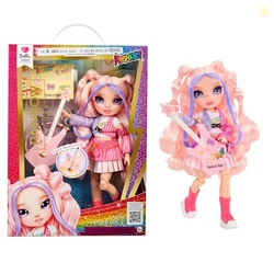 Rainbow High Jr High Rock Band - Bella, Pink 9 Fashion Doll with Guitar, Customize with Stickers, Posable, Great Toy Gift for Kids Ages 4+