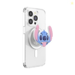 PopSockets Phone Grip for MagSafe with Kickstand, Magnetic Stand, Swappable Top, Secure Hold for iPhone MagSafe Cases, Phone & Tablet Grip, Disney - PopOut Dreamy Stitch