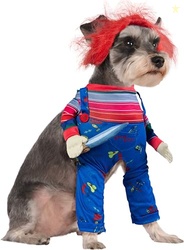 CHILD'S PLAY: CHUCKY PET COSTUME FOR FOR DOGS OR CATS BY RUBIES, SMALL
