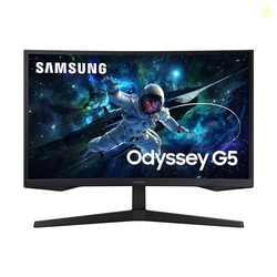 Samsung 27-Inch Odyssey G55C Series QHD 1000R Curved Gaming Monitor, 1ms(MPRT), HDR10, 165Hz, AMD Radeon FreeSync, Eye Care, LS27CG552ENXZA