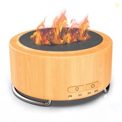 Emochies Essential Oil Diffuser for Home: 500ML Aroma Diffuser for Hotel Office Yoga Room - Humidifier with 9 Colors LED Night Light for Kids/Women Home Relaxation,Canary Yellow