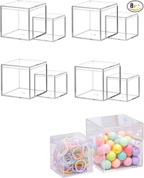 8pcs Acrylic Box with Lids
