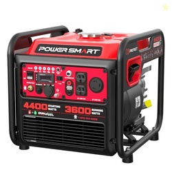 4400-Watt Dual Fuel Portable Inverter Generator, PowerSmart Gas Powered, CO-Sensor, Lightweight & Quiet for Home Use and Emergency Backup, Camping, EPA Compliant