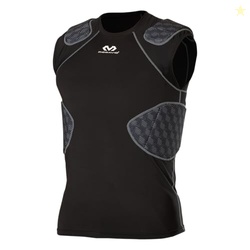 McDavid Rival Integrated Padded Football Shirt, 5-Pad Compression Football Shirt