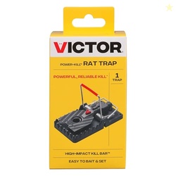 Victor Power Kill Rat Trap - M144B - Easy to Set Rat Trap - Humanely and Quickly Kills Rats - Versatile Placement Options