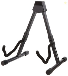 Amazon Basics Adjustable Folding Guitar Stand, A-shape, Fully Assembled - For School Music Program, Concerts & Multiple Users, Black, 8.66 x 15.16 x 3.74 inches