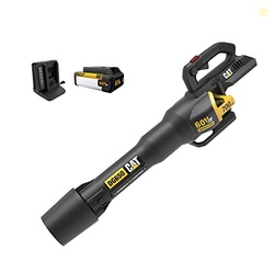 Cat DG650 60V 700 CFM 135 MPH Leaf Blower Cordless with Battery and Charger,Adjustable Speed Blowers for Lawn Care,Lightweight Cordless Leaf Blower with Variable Air Control Battery&Charger Include