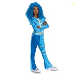 Descendants Chloe Costume for Kids, Official Disney Descendants The Rise of Red Costume Jumpsuit, Wig not Included, Child Size (10-12)