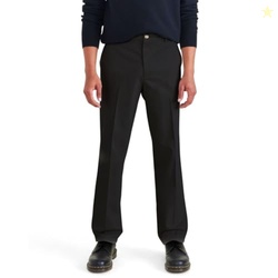 Dockers Men's Signature Khaki Classic Fit Iron Free with Stain Defender (Regular and Big & Tall), Beautiful Black, 46W x 34L