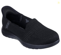 Skechers Women's On-The-Go Flex - Camellia Hands Free Slip-Ins, Black, 6 B (M)