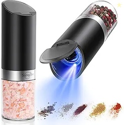 Sangcon Gravity Electric Salt and Pepper Grinder Set 