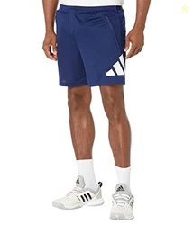 adidas mens Training Essentials Logo Training Shorts, Dark Blue/White, X-Small US