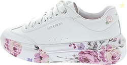 Skechers Court Classics Women's,Cordova Classic-Painted Flora,WHT, 8 M US