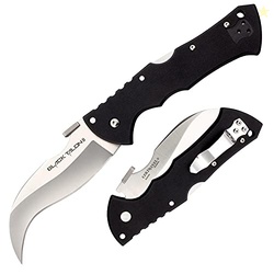 Cold Steel Black Talon ll 4" S35VN Plain Blade 5.5" G-10 Handle Tactical Folding Knife w/Tri-Ad Lock, Ambidextrous Pocket/Belt Clip