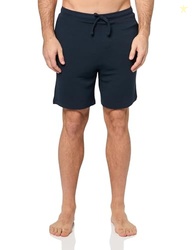 BOSS Soft Ribbed Sweat Shorts, Black Berry Blue, M