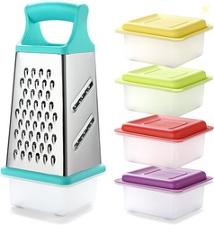 MARCO ALMOND KYA57B BOX GRATER,STAINLESS STEEL GRATER WITH 4 SIDES