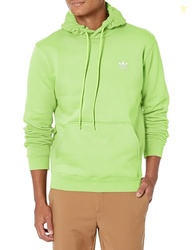 adidas Originals mens Trefoil Essentials Hoodie Pulse Lime X-Small