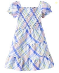 Gymboree,and Toddler Short Sleeve Dresses,Spring Plaid,12-18 Months