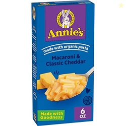 Annie's Classic Macaroni & Mild Cheddar Macaroni & Cheese Natural 6 oz Box