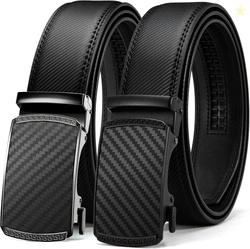 CHAOREN Leather Ratchet Belt Men 2 Pack