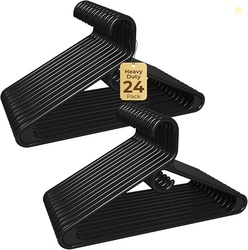 HOUSE DAY Quality Plastic Clothes Hangers 24 Pack AD